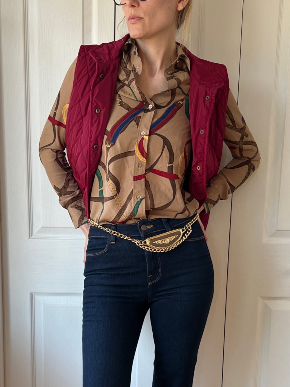 Lauren Ralph Lauren Western Print Blouse